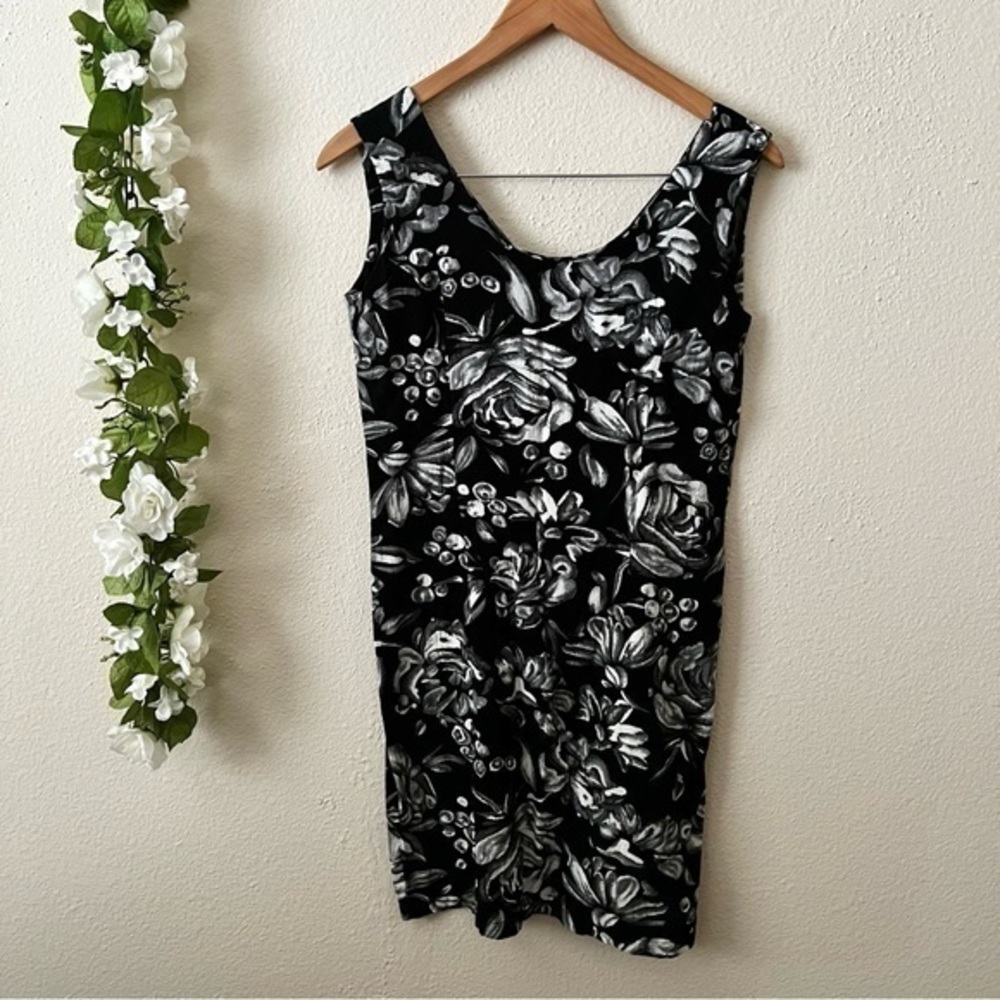 Jams World Vintage Black and White Sleeveless Mini Dress